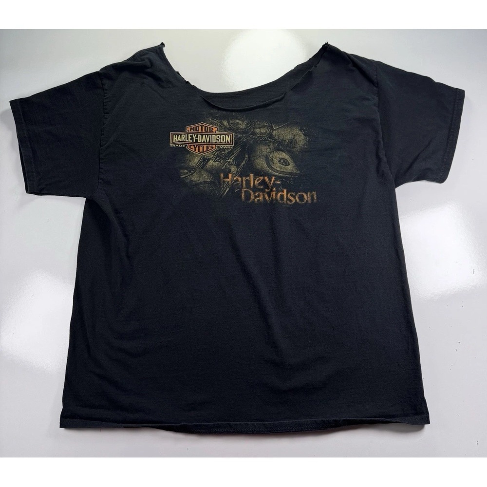 Harley-Davidson T-Shirt Las Cruces New Mexico XL *Distressed cut neck tee